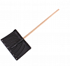 Пластиковая лопата для уборки снега с деревянным черенком 330х460мм цена